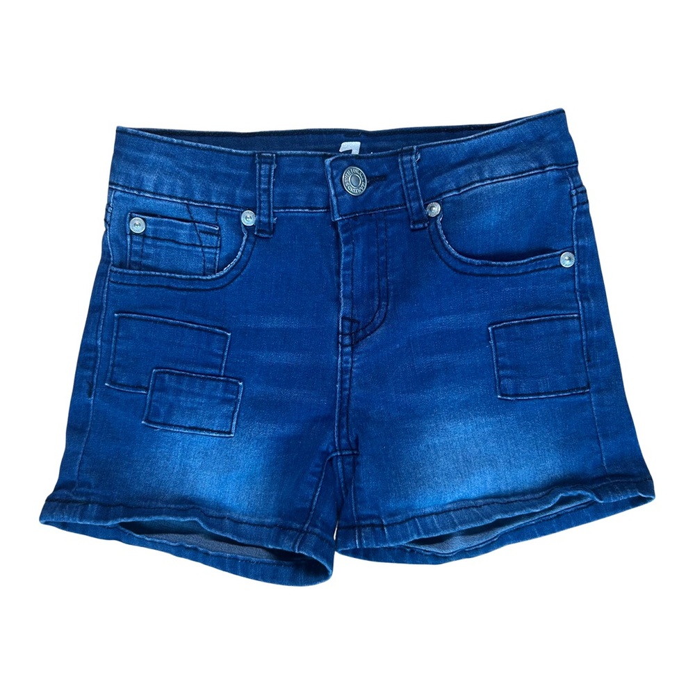 7 For All Mankind Girls Blue Jean Shorts